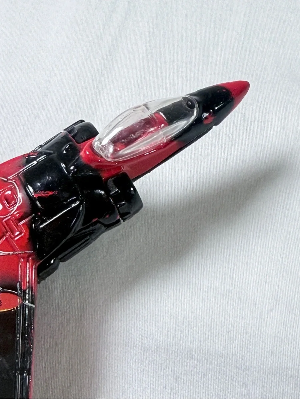 Marvel Spider-Man Diecast Toy Jet Airplane Red/Black Vintage 2004